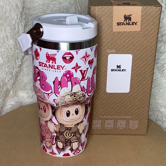 Stanley Other - Stanley X Labubu Pink and White 20 oz Tumbler with  Designer pattern
